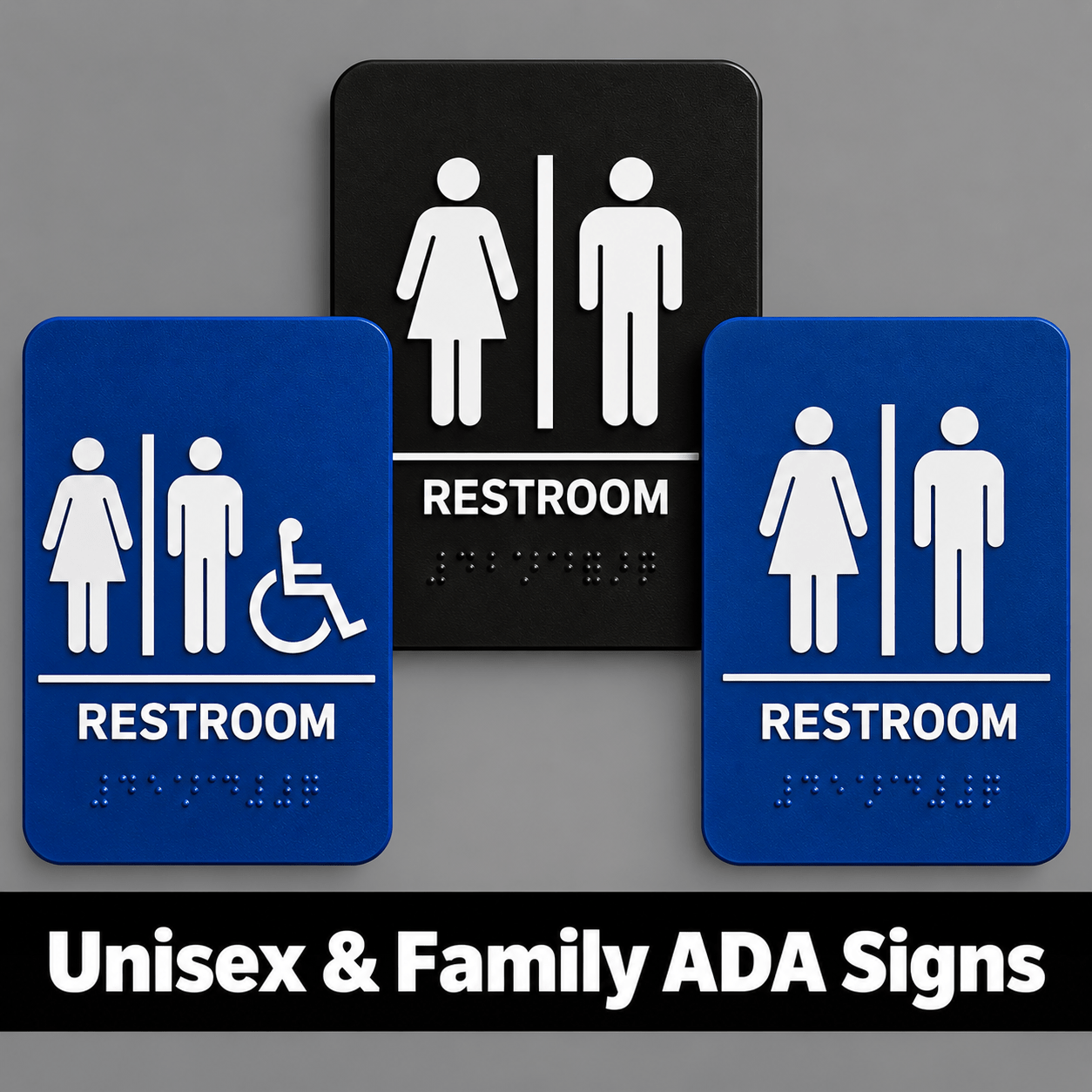 unisex bathroom ada signs